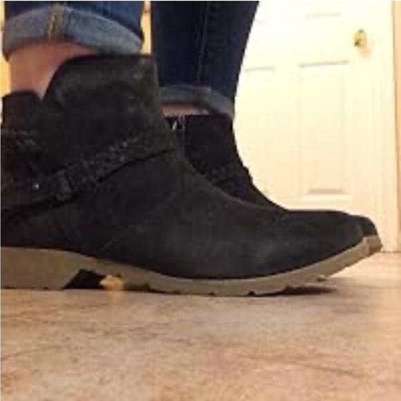 Teva Women's Delavina Suede Ankle Boot, Black, SIZE 9 - Picture 12 of 12